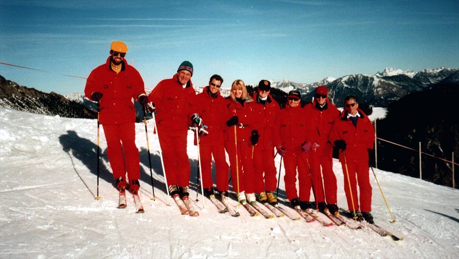 Gruppenbild der Lehrwarte des SV Wolfurt, 1995