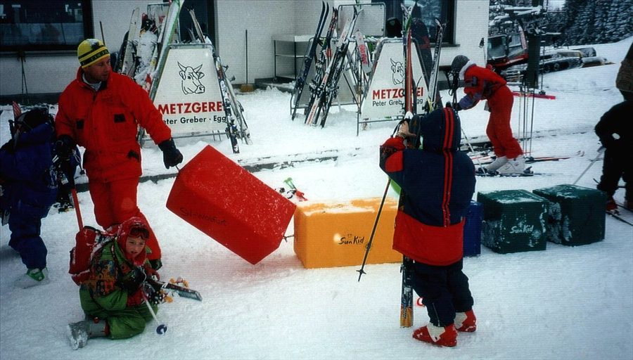 Instruktoren beim Schikurs des SV Wolfurt, 1998
